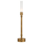 Paseo Portable Table Lamp - Antique Brass / Frosted