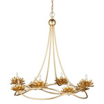 Cyrene Chandelier - Gold Leaf