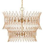 Marquise Chandelier - Gold / Clear
