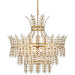Bradshaw Chandelier - Brass / Frosted