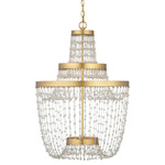 Mademoiselle Chandelier - Contemporary Gold Leaf / Clear