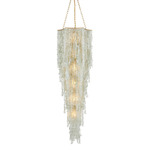 Verre De Mer Large Chandelier - Gold / Frost