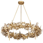 Aviary Chandelier - Gold