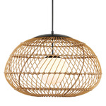 Carriage Outdoor Pendant - Black / Natural