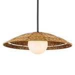 Barbary Outdoor Pendant - Black / Natural
