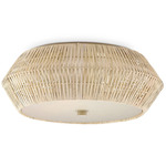 Antibes Ceiling Light  - Bleached Natural / White