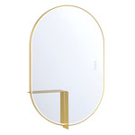 Linden LED Mirror - Gold / Mirror