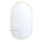 Linden LED Mirror - Gold / Mirror
