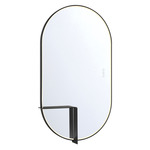 Linden LED Mirror - Matte Black / Mirror