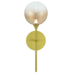 Iissa Wall Sconce - Gold / Amber