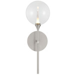 Iissa Wall Sconce - Satin Nickel / Clear