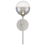 Iissa Wall Sconce - Satin Nickel / Smoke