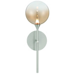 Iissa Wall Sconce - Satin Nickel / Amber