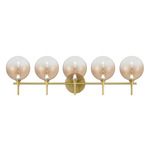 Iissa Bathroom Vanity Light - Gold / Amber