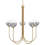 Iissa Chandelier - Gold / Smoke