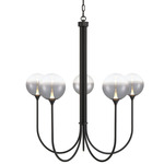 Iissa Chandelier - Matte Black / Smoke