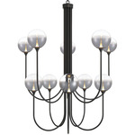 Iissa Chandelier - Matte Black / Smoke