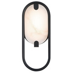 Noga Wall Sconce - Matte Black / Alabaster