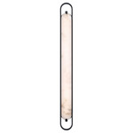 Noga Bathroom Vanity Light - Matte Black / Alabaster