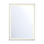 Artell Rectangular LED Mirror - Brushed Silver / Mirror