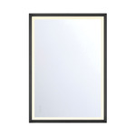 Artell Rectangular LED Mirror - Brushed Black / Mirror