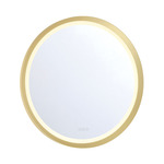 Artell Round LED Mirror - Brushed Gold / Mirror