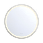Artell Round LED Mirror - Brushed Silver / Mirror