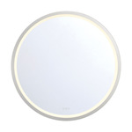 Artell Round LED Mirror - Brushed Silver / Mirror