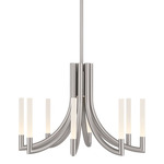 Olette Chandelier - Brushed Nickel / Frosted