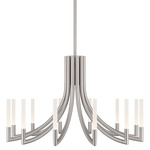 Olette Chandelier - Brushed Nickel / Frosted
