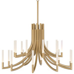 Olette Chandelier - Gold / Frosted
