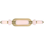 Lansdowne Bathroom Vanity Light - Gold / Opal