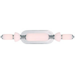 Lansdowne Bathroom Vanity Light - Polished Nickel / Opal