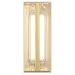Langferd Outdoor Wall Light - Gold / Clear