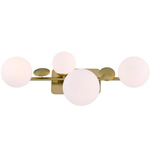 Vine Bathroom Vanity Light - Gold / Opal