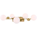 Vine Bathroom Vanity Light - Gold / Opal