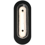 Tramore Outdoor Wall Sconce - Black / Silver