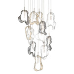 Norah Chandelier - Polished Nickel / Clear