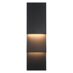 Nanton Double Outdoor Wall Light - Sand Black