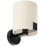 Nila Wall Sconce - Matte Black / Off White