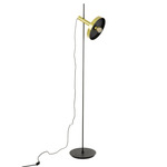 Whizz Floor Lamp - Satin Gold / Black