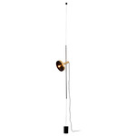 Whizz Pendant Floor Lamp - Satin Gold / Black