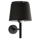 Savoy Wall Sconce - Matte Black / Black