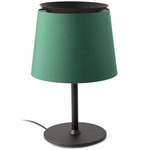 Savoy Table Lamp - Matte Black / Green