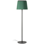 Savoy Floor Lamp - Matte Black / Green