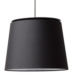 Savoy Pendant - Matte Black / Black