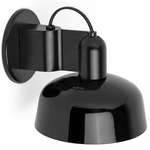 Tatawin Wall Sconce - Satin Black / Glossy Black