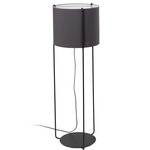 Drum Floor Lamp - Matte Black / Grey