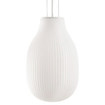 Isabelle Pendant - Matte White / Opal