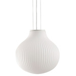 Isabelle Pendant - Matte White / Opal